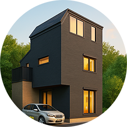 3階建て都市型北区十条3階建てモデルハウス