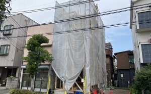 猛暑の上棟作業