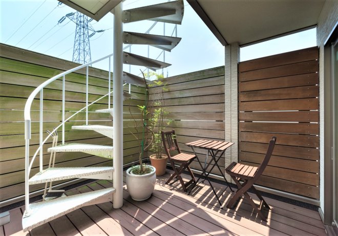 ３階バルコニー