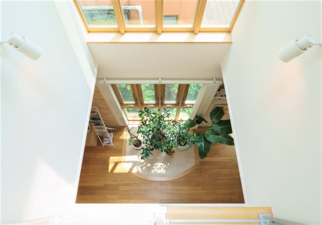 インナーテラスを３階から