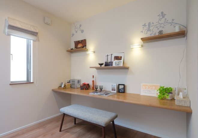 寝室のカウンター