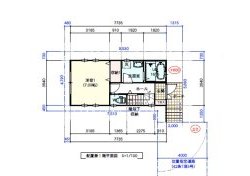敷地14坪、間取り2LDKの２階建て