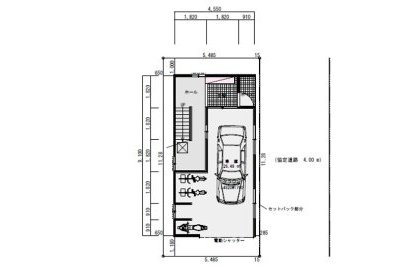 敷地13坪、間取り3LDKの3階建て