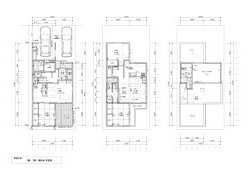 敷地38坪の間取り3LDKの二世帯住宅