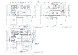 敷地39坪の間取り4LDKの二世帯住宅