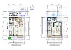 敷地37坪の間取り3LDKの2階建て