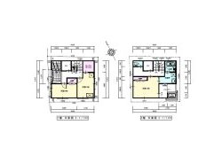敷地59坪の間取り3LDKの3階建て