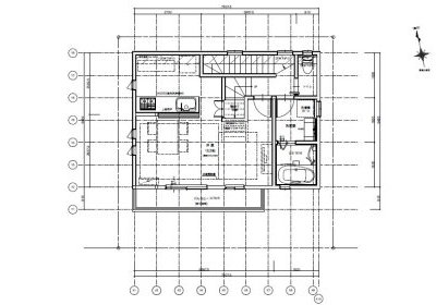 敷地23坪の間取り4LDKの3階建て