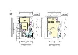 敷地24坪の間取り4LDKの3階建て