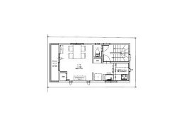 敷地13坪の間取り2LDK以下の狭小住宅