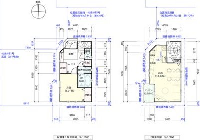 敷地13坪の間取り3LDKの狭小住宅